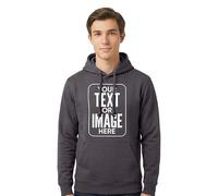 Stars and Stripes Personalised Hoodie - Custom Name Text Winter Casual Jumper - Workplace Office Logo Mens Pullover Hooded Sweatshirt