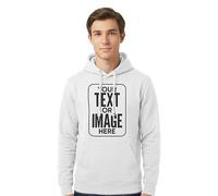 Stars and Stripes Personalised Hoodie - Custom Name Text Winter Casual Jumper - Workplace Office Logo Mens Pullover Hooded Sweatshirt