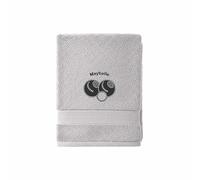 Stars and Stripes Personalised Lawn Bowls Towel - Embroidered Custom Name Text Beneath Design - Bowlers Soft Cotton Sports Towels (Grey, Hand Towel)