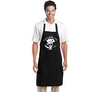 Stars and Stripes PIRATE CAPTAIN COOK funny apron, cooking chef apron NOVELTY APRONS 65% Polyester, 35% Cottons Black free size long apron