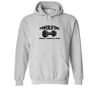 Stars and Stripes Powerlifting World's Strongest Sport Classic Unisex Adults Pullover Hoodie For WeightLifters (L, Sports Grey)