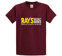 Stars and Stripes Ray's Occult Books Greenwich Village New York Unisex Adults T-Shirt(XXL, Wine)