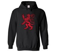 Stars and Stripes Royal Banner Of Scotland Unisex Classic Kids Pullover Hoodie For Scottish (XS, Black, 12_13 Years)