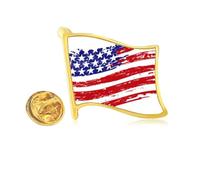stars and stripes specific amecountry flag Golden Metal Flag Lapel Pin Badge