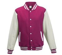 Stars and Stripes Varsity Jacket Burgundy with Heather Grey Sleeve College, University wear PLUS 1 T SHIRT with Varsity Jacket