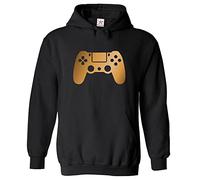 Stars and Stripes Video Game Controller Classic Unisex Kids Pullover Hoodie (2XS, Black, 9_11 Years)