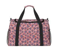Stars and Wavy Stripes Travel Duffel Bag Weekend Bag Weekender Overnight Carry On Hand Bag Workout Sport Hospital