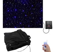 Stars Backdrop Stage Drape, LED Starry Sky Cloth Curtain, Night Sky Space Theme Background, Universe Themed Photography Backdrop Decoration
