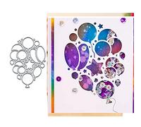 Stars Balloons Metal Cutting Die Cuts, Stars Balloons Decoration Stencils DIY Crafts Card Cutting Dies Cuts for DIY Embossing Card Making Photo Decorative Paper Dies Scrapbooking