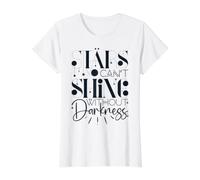 Stars Can't Shine Without Darkness Grief Starting Over Women Value Graphic T-Shirt, Women, White, M