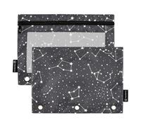 Stars Constellation Starry Sky Pencil Pouch 3-Ring Binder Clear Pencil Case
