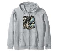 Stars Constellations Stargazing Astronomy Galaxy Space Lover Zip Hoodie