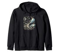 Stars Constellations Stargazing Astronomy Galaxy Space Lover Zip Hoodie
