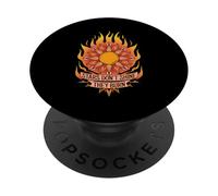 Stars Don't Shine They Burn Neo-Traditional Tattoo Art Quote PopSockets Adhesive PopGrip