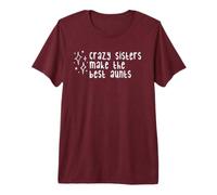 Stars Drawing Crazy Sisters Make the Best Aunts Art Doodle Premium T-Shirt