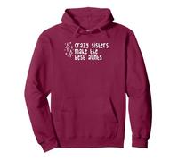 Stars Drawing Crazy Sisters Make the Best Aunts Art Doodle Pullover Hoodie