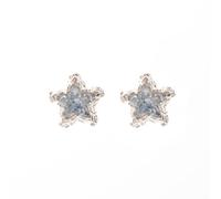 Stars Earrings for Women Dainty Cz Sparkly Rhinestone Earrings for Woman Earring Cubic Zirconia Cartilage Hypoallergenic Cute Jewelry, Middle, Metal, No Gemstone