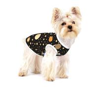 Stars Earth and Darkness Full Print Cotton Pet Vest L Dog Cat Clothes Soft Elastic Breathable Pullover Pet
