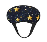 Stars Eastern Pattern Print Blackout Sleep Mask, with Adjustable Strap for Travel, Night Work, Nap, Office