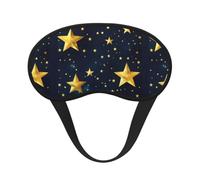 Stars Eastern Pattern Print Blackout Sleep Mask, with Adjustable Strap for Travel, Night Work, Nap, Office