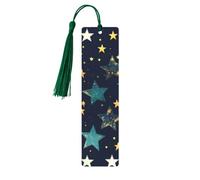 Stars Eastern Stars 5 Pc Artistic Bookmark Set for Women, Tassel Wooden Bookmarks Study Supplies