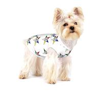 Stars Eastern Stars Cotton Sleeveless Dog Tee Shirt Pet Vest Apparel Printed Lightweight T-Shirts For Small