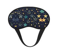 Stars Eastern Stars Print Blackout Sleep Mask, with Adjustable Strap for Travel, Night Work, Nap, Office