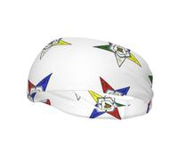 Stars Eastern Stars Print Fashion Elastic Sports Headband Unisex High Absorption Sweat Band Hair Band For Running, Fitness, Tennis & Outdoor Activities