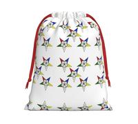 Stars Eastern Stars Print Holiday Drawstring Gift Bags, Jewelry Pouch, Reusable Christmas Party Favor Pouchs, M