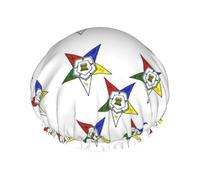 Stars Eastern Stars Print Shower Cap Bath Caps Elastic Reusable Shower Hair Cap Double Layers Hair Cap