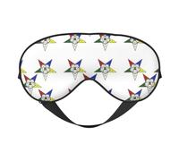 Stars Eastern Stars Print Silk Like Sleep Eye Mask Comfortable Blindfold Adjustable Soft Eye mask for Sleep