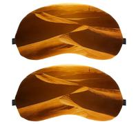 Stars Falling on The Sandbar Anti-Mite Breathable Fabric Eye Cover with Adjustable Hook-and-Loop Strap