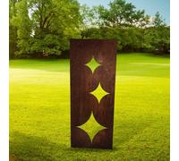 Stars Garden Screen Small BM/RtR - Steel - W35.5 x H116.4 cm Poppy Forge Brown One Size
