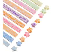 Stars Glitter Paper - Lucky Stars Strips Glow in The Dark | Foldable Strips for Crafts, Portable Folding Paper Strips Lucky Star Shape P