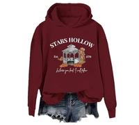 Stars Hollow Hoodie, Stars Hollow Sweatshirt, Stars Hollow Shirt, Stars Hollow Where You Lead I Will Follow Hoodie Claret