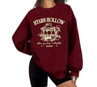 Stars Hollow Sweatshirt, Stars Hollow Where You Lead I Will Follow Shirt, Unisex Sweatshirt Claret