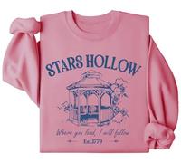 Stars Hollow Sweatshirt, Stars Hollow Where You Lead I Will Follow Sweatshirts, Stars Hollow 1779 Long Sleeve Shirt Pink