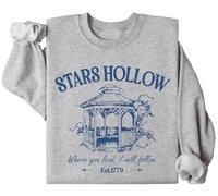 Stars Hollow Sweatshirt, Stars Hollow Where You Lead I Will Follow Sweatshirts, Stars Hollow 1779 Long Sleeve Shirt Grey