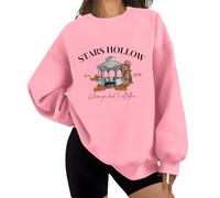 Stars Hollow Sweatshirt - Where You Lead I Will Follow - Pink