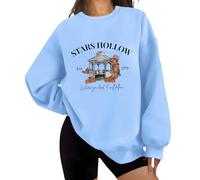 Stars Hollow Sweatshirt - Where You Lead I Will Follow Sky Blue