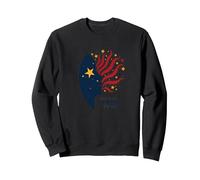 Stars In My Eyes, Stripes On My Mind Sweatshirt, Adult Unisex, Black, L