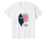 Stars in My Eyes, Stripes On My Mind T-Shirt, Kids, White, 4 Years