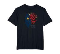 Stars in My Eyes, Stripes On My Mind T-Shirt, Men's Big and Tall, Black, 4X Tall