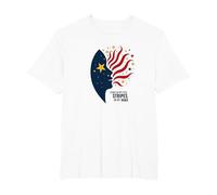 Stars in My Eyes, Stripes On My Mind T-Shirt, Men's Big and Tall, White, 3X Tall