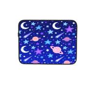 Stars Moons Blue Cute Laptop Sleeve Bag 12 Inch Computer Pocket | Tablet Briefcase Portable Notebook Carrying Bag For Work