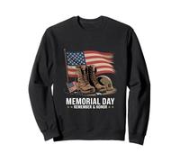 Stars of Honor Remember the Fallen Memorial Day Design Sweatshirt