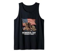 Stars of Honor Remember The Fallen Memorial Day Design Tank Top