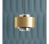 Stars of Light Dugla pendant light, gold-coloured, Ø 28 cm, E27
