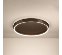 Stars of Light LED ceiling lamp, Trabuco, black/brown, 55 cm