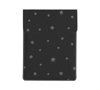 Stars On Black Background, PU Leather Laptop Sleeve, Notebook Bag Laptop Case Sleeve Tablet Briefcase